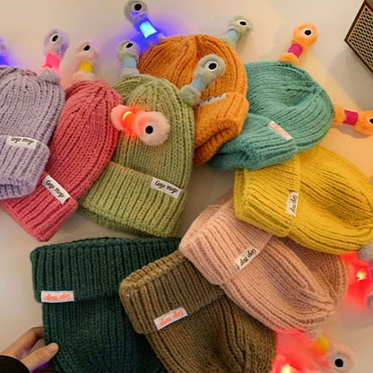 🔥HOT SALE - 49% OFF🔥Winter Parent-Child Cute Glowing Little Monster Knit Hat