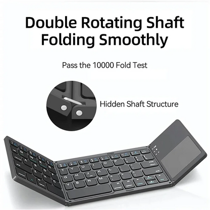 🔥Last Day Promotion 50% OFF🔥Foldable Bluetooth Keyboard with Touchpad