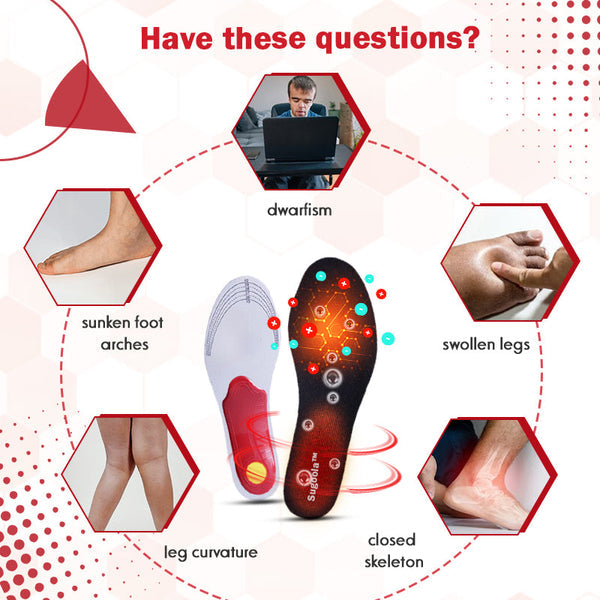 HeightBoost Far Infrared Titanium Ion Arch Correction Insoles