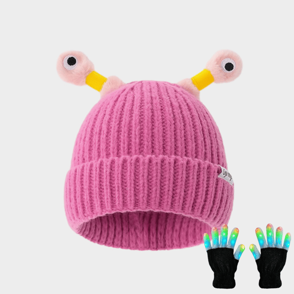 🔥HOT SALE - 49% OFF🔥Winter Parent-Child Cute Glowing Little Monster Knit Hat