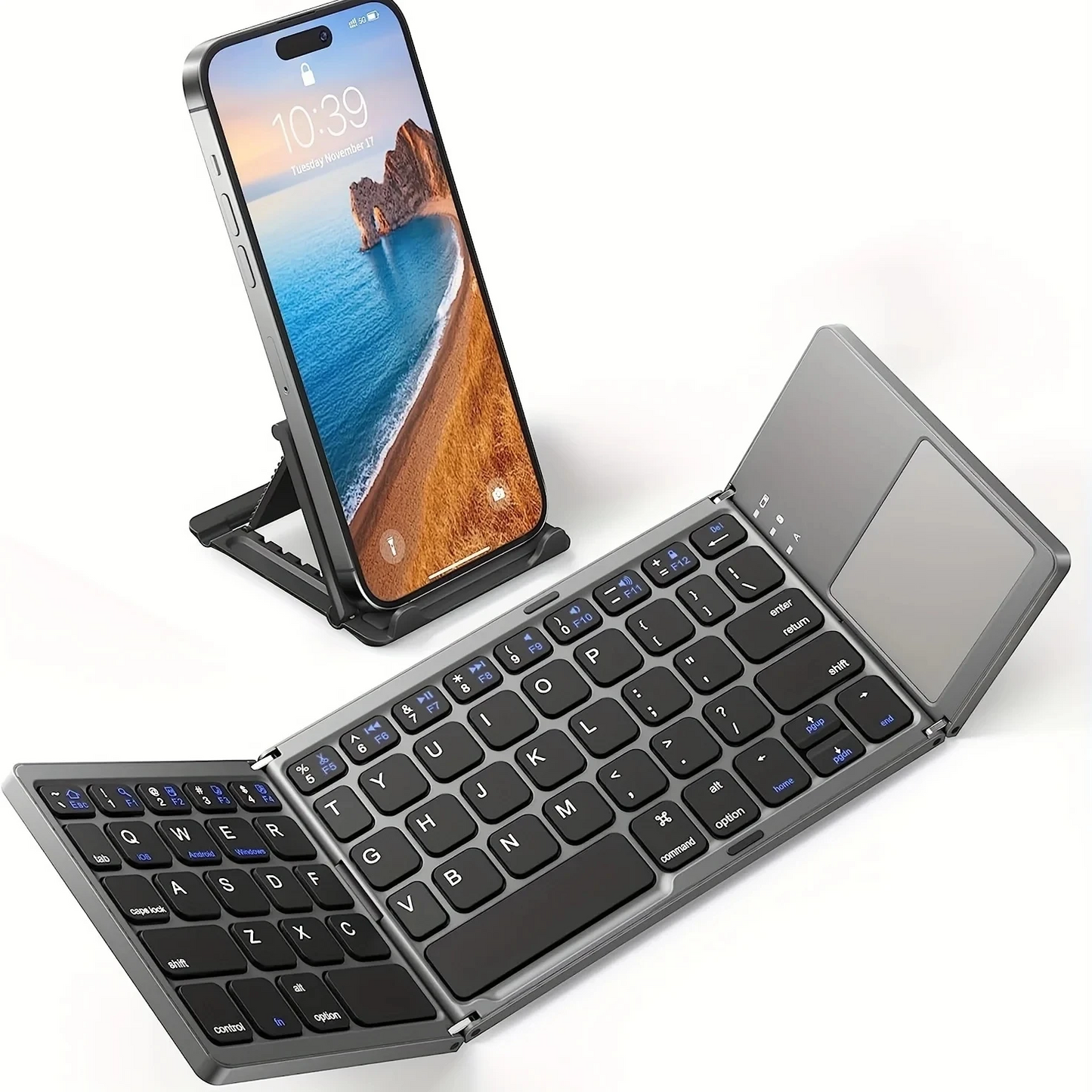 🔥Last Day Promotion 50% OFF🔥Foldable Bluetooth Keyboard with Touchpad