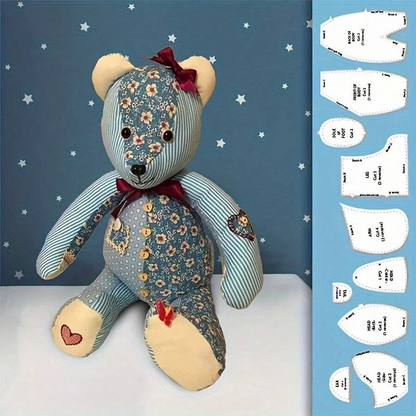 Memory Bear Template Ruler Set(10 PCS) - With Instructions