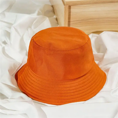 Unisex Cotton Anti-UV Summer Foldable Portable Bucket Hat