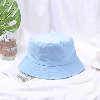 Unisex Cotton Anti-UV Summer Foldable Portable Bucket Hat