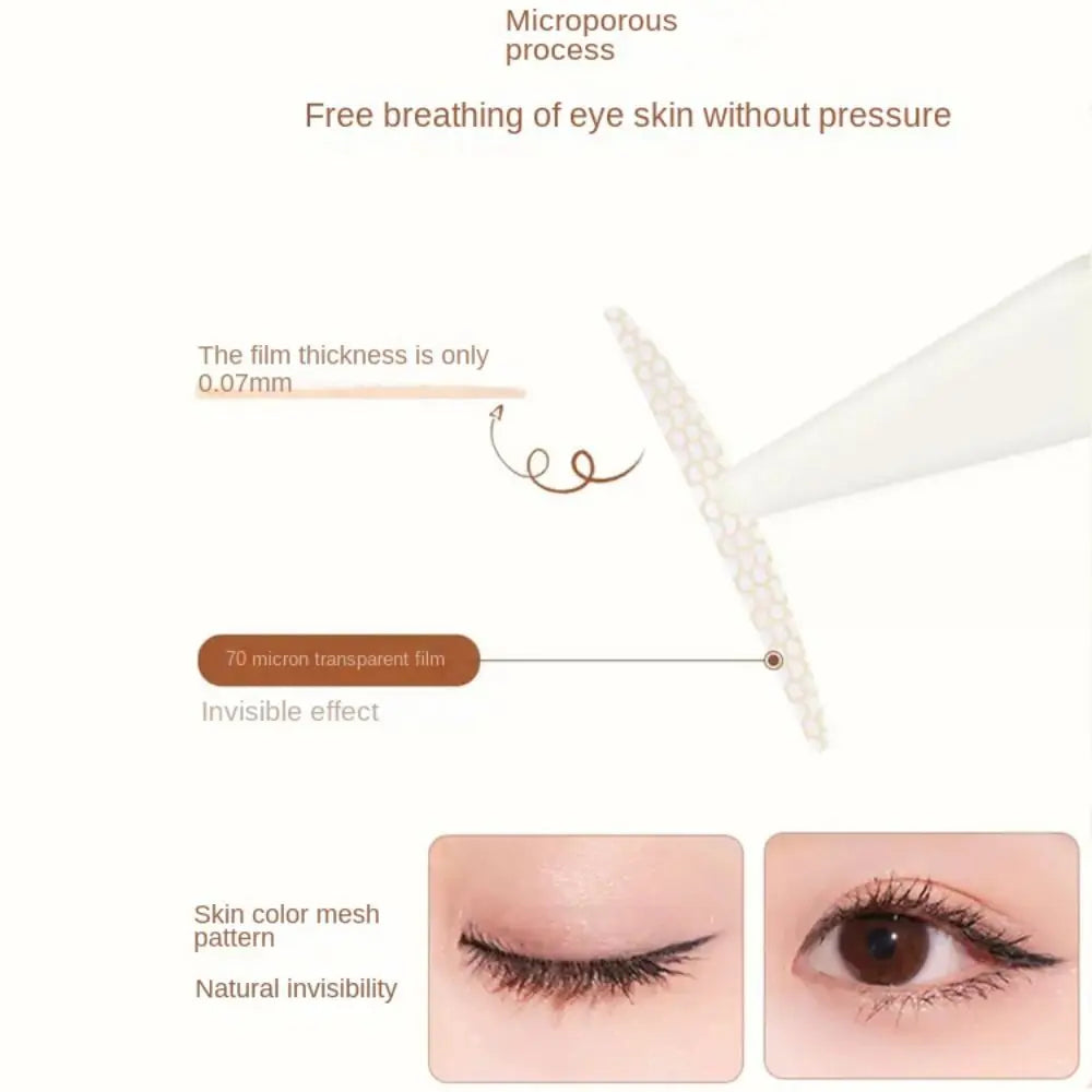 🔥GLUE-FREE INVISIBLE DOUBLE EYELID STICKER（120 STRIPS / PACK）🔥