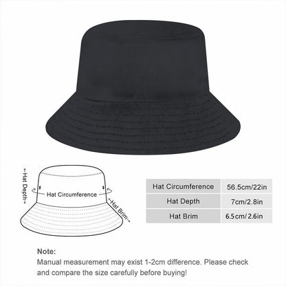 Unisex Cotton Anti-UV Summer Foldable Portable Bucket Hat