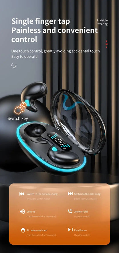 🔥LAST DAY 50% OFF 🔥 Invisible Sleep Wireless Earphone Ipx5 Waterproof