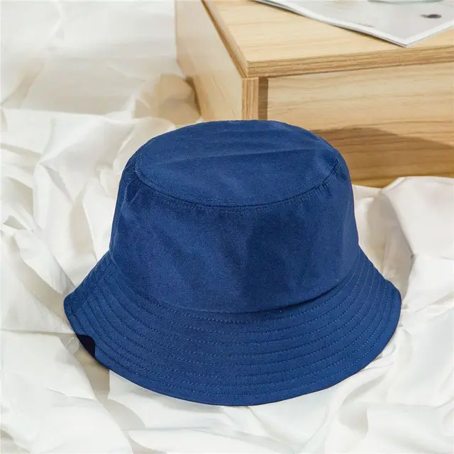 Unisex Cotton Anti-UV Summer Foldable Portable Bucket Hat