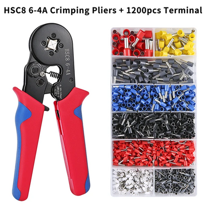 Ratchet Tubular Terminal Wire Crimpers Set