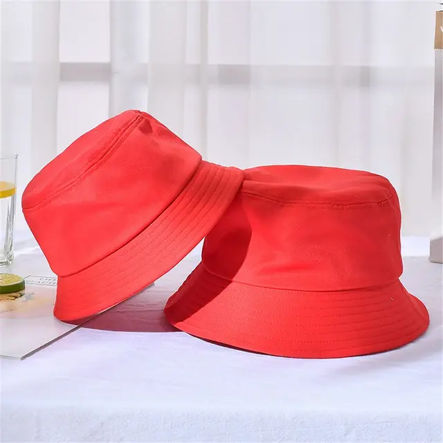 Unisex Cotton Anti-UV Summer Foldable Portable Bucket Hat