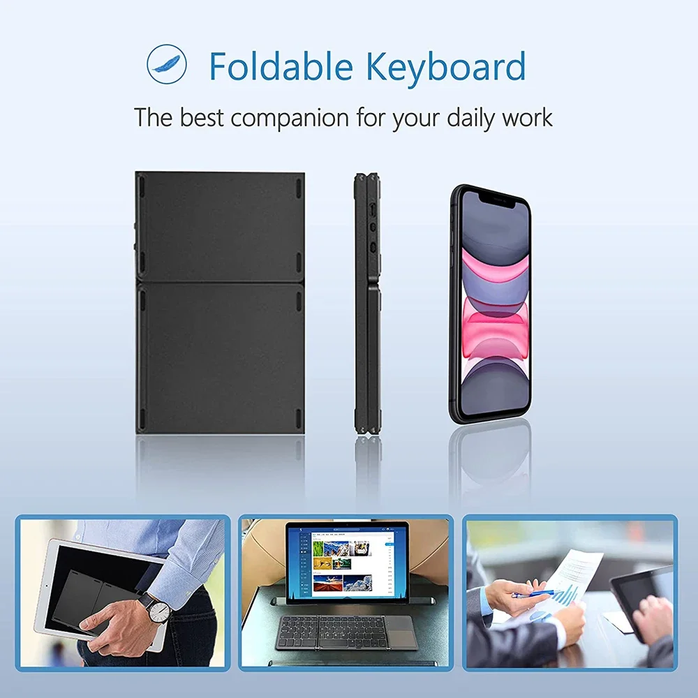 🔥Last Day Promotion 50% OFF🔥Foldable Bluetooth Keyboard with Touchpad