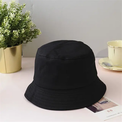 Unisex Cotton Anti-UV Summer Foldable Portable Bucket Hat